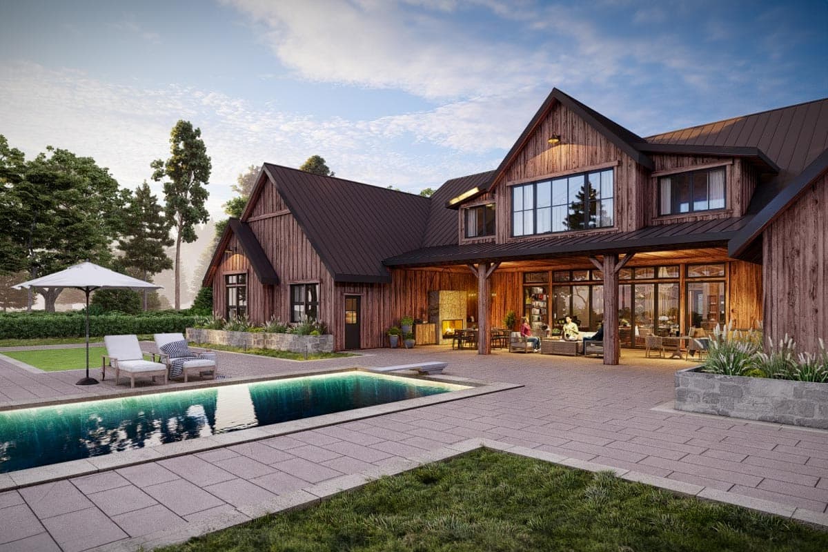 Plan 85326MS: Fully Featured Barn-Style Modern House Plan with Indoor Outdoor Living - Image #7 - Barndominium, Country, Craftsman, Farmhouse, Modern Farmhouse, New American