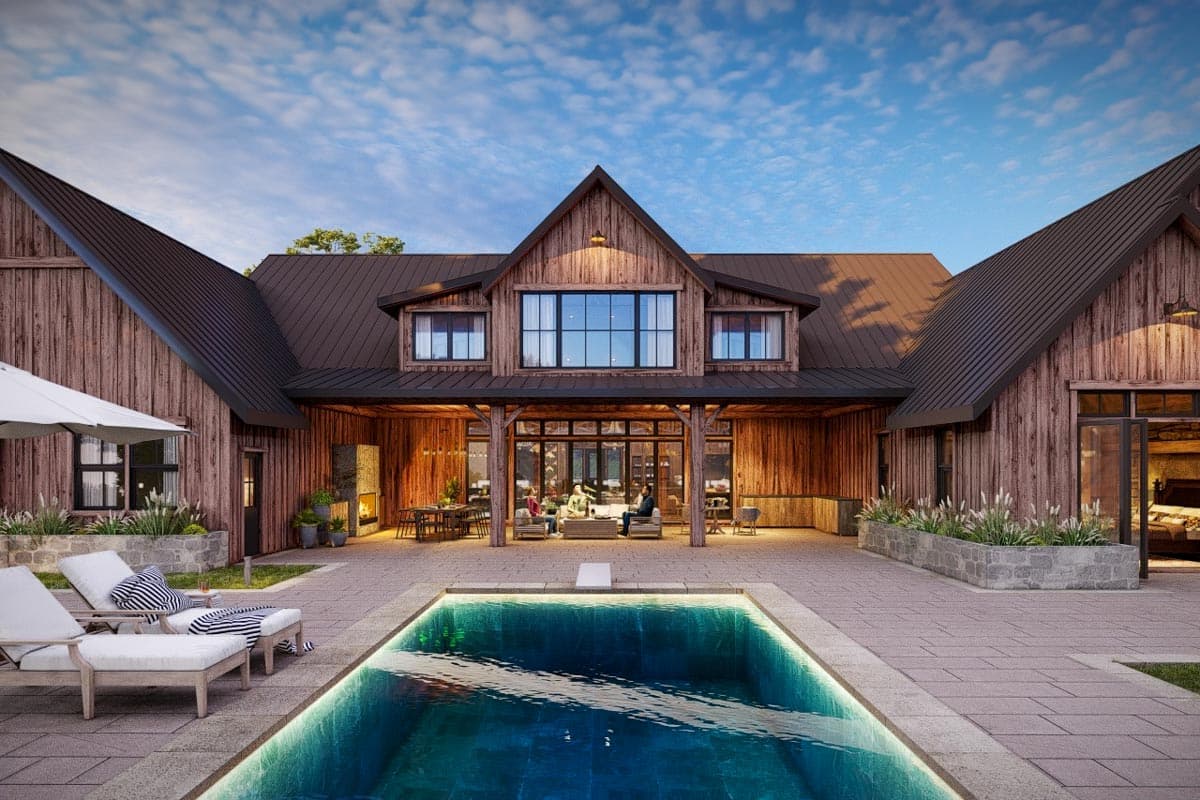 Plan 85326MS: Fully Featured Barn-Style Modern House Plan with Indoor Outdoor Living - Image #8 - Barndominium, Country, Craftsman, Farmhouse, Modern Farmhouse, New American