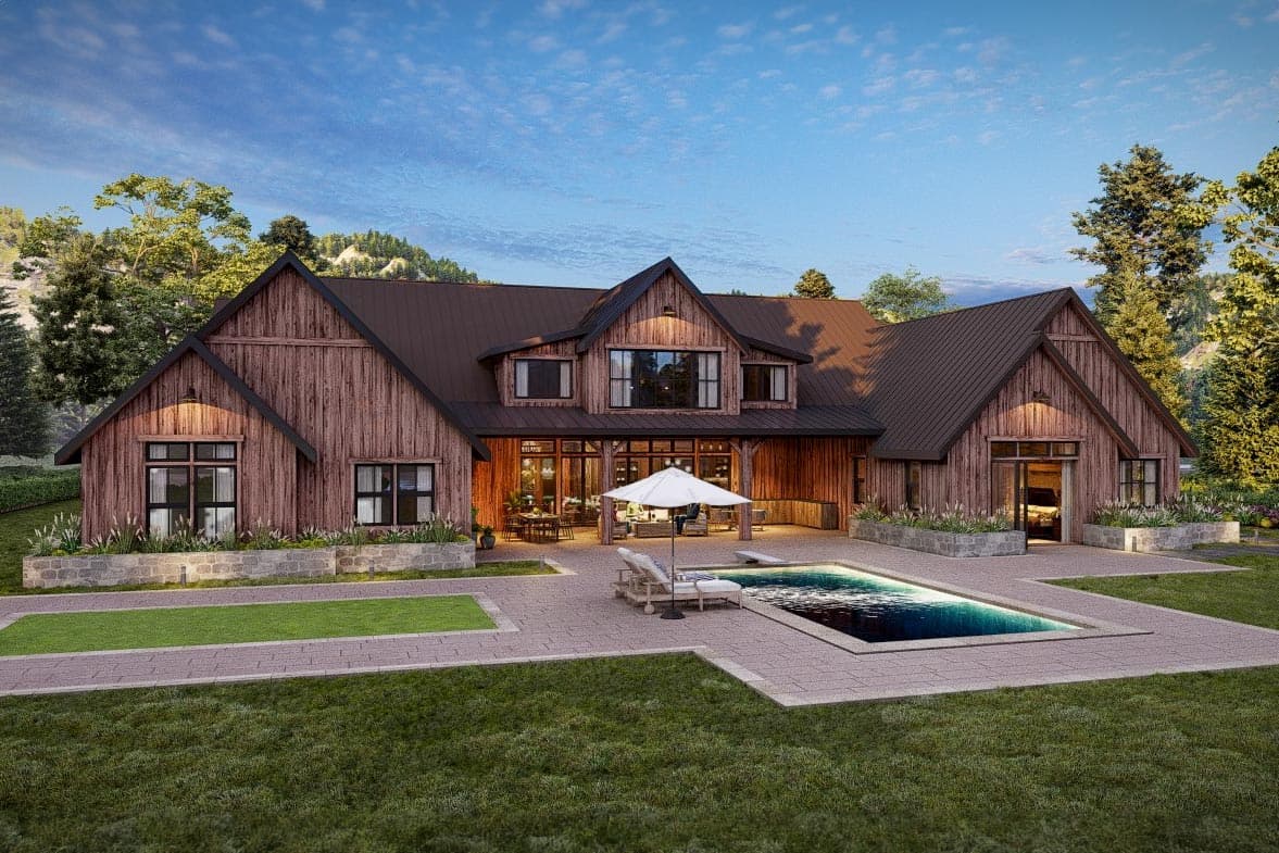 Plan 85326MS: Fully Featured Barn-Style Modern House Plan with Indoor Outdoor Living - Image #9 - Barndominium, Country, Craftsman, Farmhouse, Modern Farmhouse, New American