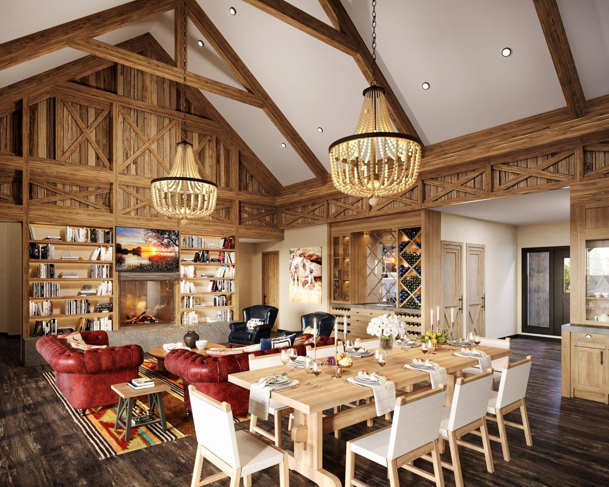 Plan 85326MS: Fully Featured Barn-Style Modern House Plan with Indoor Outdoor Living - Image #14 - Barndominium, Country, Craftsman, Farmhouse, Modern Farmhouse, New American
