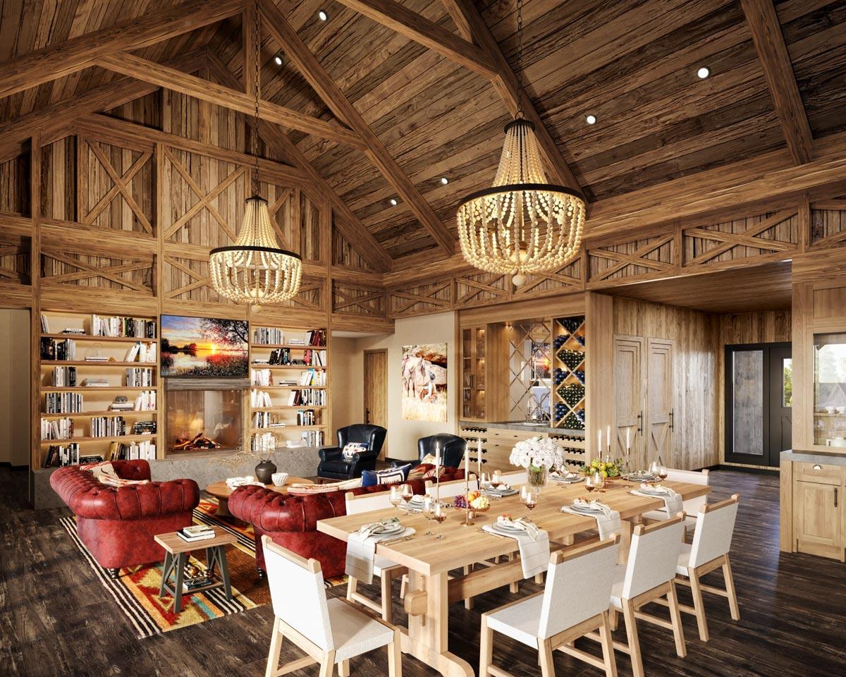 Plan 85326MS: Fully Featured Barn-Style Modern House Plan with Indoor Outdoor Living - Image #16 - Barndominium, Country, Craftsman, Farmhouse, Modern Farmhouse, New American