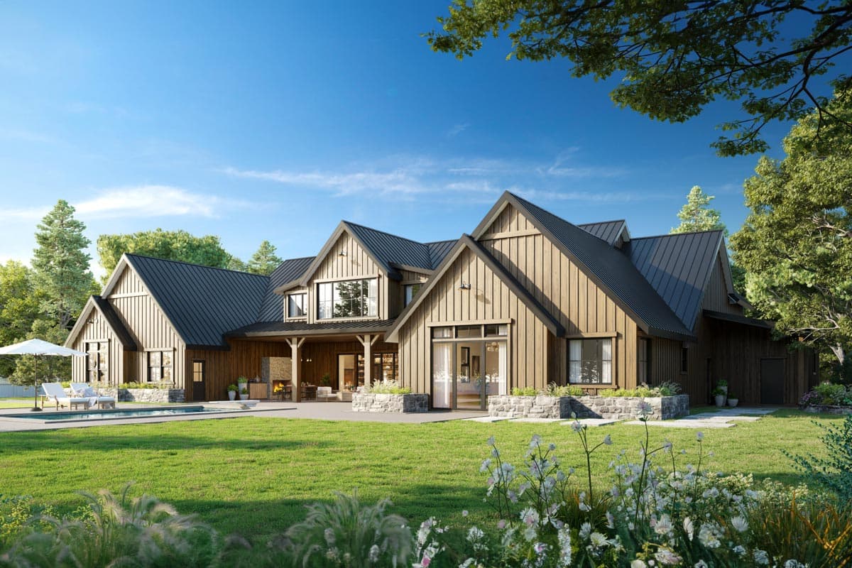 Plan 85326MS: Fully Featured Barn-Style Modern House Plan with Indoor Outdoor Living - Image #23 - Barndominium, Country, Craftsman, Farmhouse, Modern Farmhouse, New American