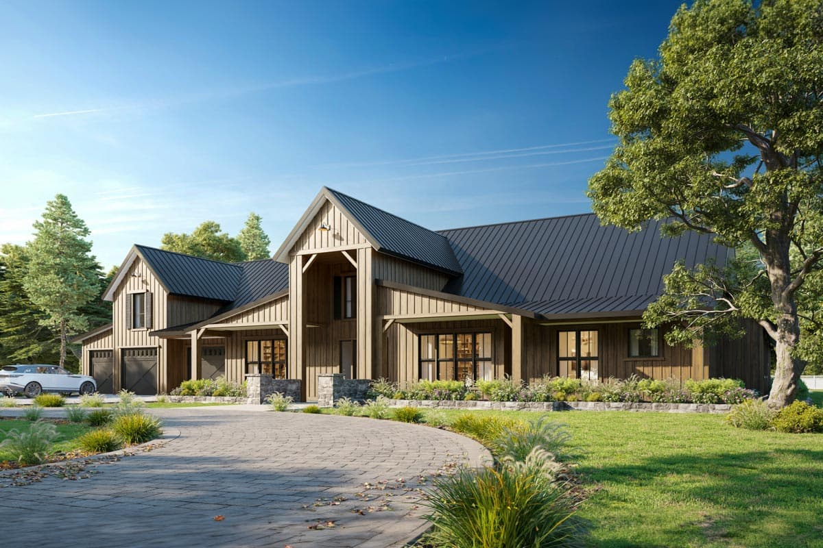 Plan 85326MS: Fully Featured Barn-Style Modern House Plan with Indoor Outdoor Living - Image #24 - Barndominium, Country, Craftsman, Farmhouse, Modern Farmhouse, New American
