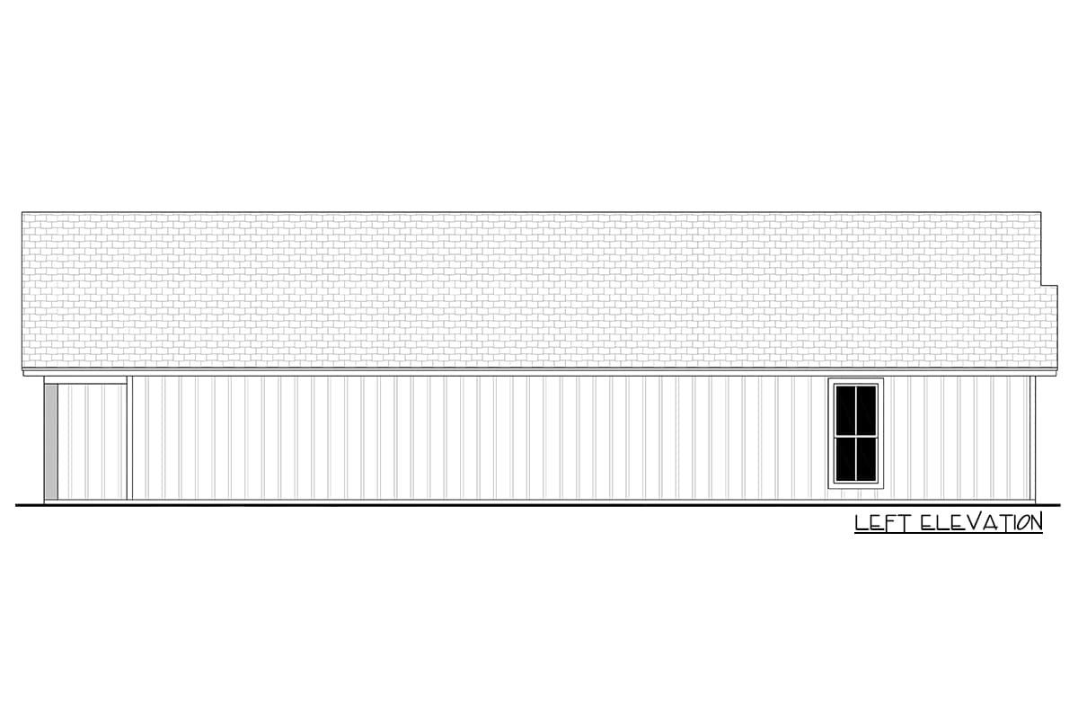 Plan 51815HZ: 3-Bed Ranch House Plan with Vaulted Ceiling - 1292 Sq Ft - Image #10 - Cottage, Country, Craftsman, New American, Traditional