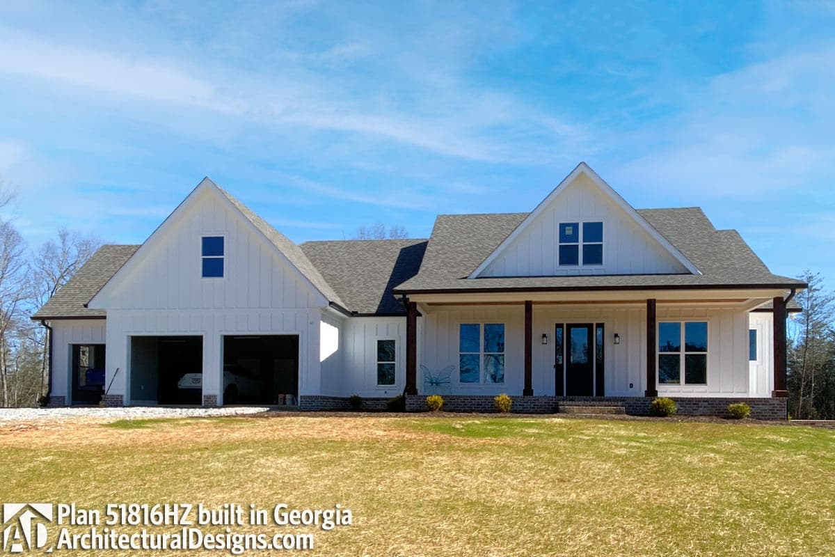 build gallery item - Modern Farmhouse Plan 51816HZ Comes to Life in Georgia