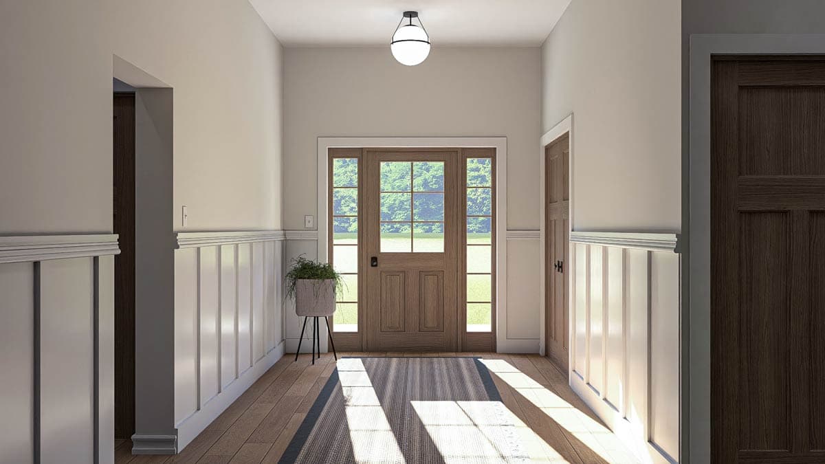 Plan 62811DJ: One-Story Post Frame Home Plan with Large Covered Entry - Image #8 - Barndominium, Country, Craftsman, Ranch, Southern, Traditional