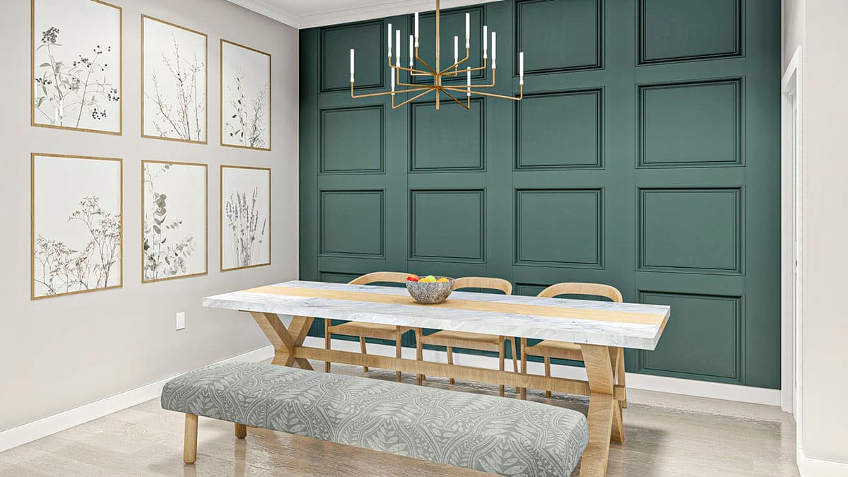 Plan 62812DJ: Post Frame Home Plan with Full-length Covered Porch - Image #5 - Barndominium, Cabin, Carriage, Rustic, Vacation