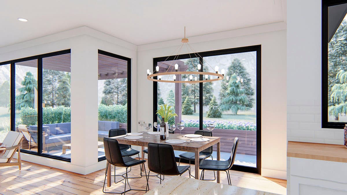 Plan 62815DJ: Modern Ranch Home Plan with Dynamic Roofline - Architectural Designs - 1986 Sq Ft - Image #8 - Mid Century Modern, Modern, Northwest, Ranch