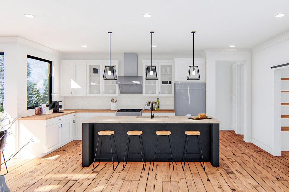 Plan 62815DJ: Modern Ranch Home Plan with Dynamic Roofline - Architectural Designs - 1986 Sq Ft - Image #7 - Mid Century Modern, Modern, Northwest, Ranch