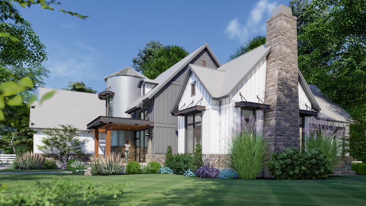 Plan 16915WG: New American House Plan with Industrial Metal-Clad Turret - 2425 Sq Ft - Image #12 - Farmhouse, Modern Farmhouse, New American, Southern