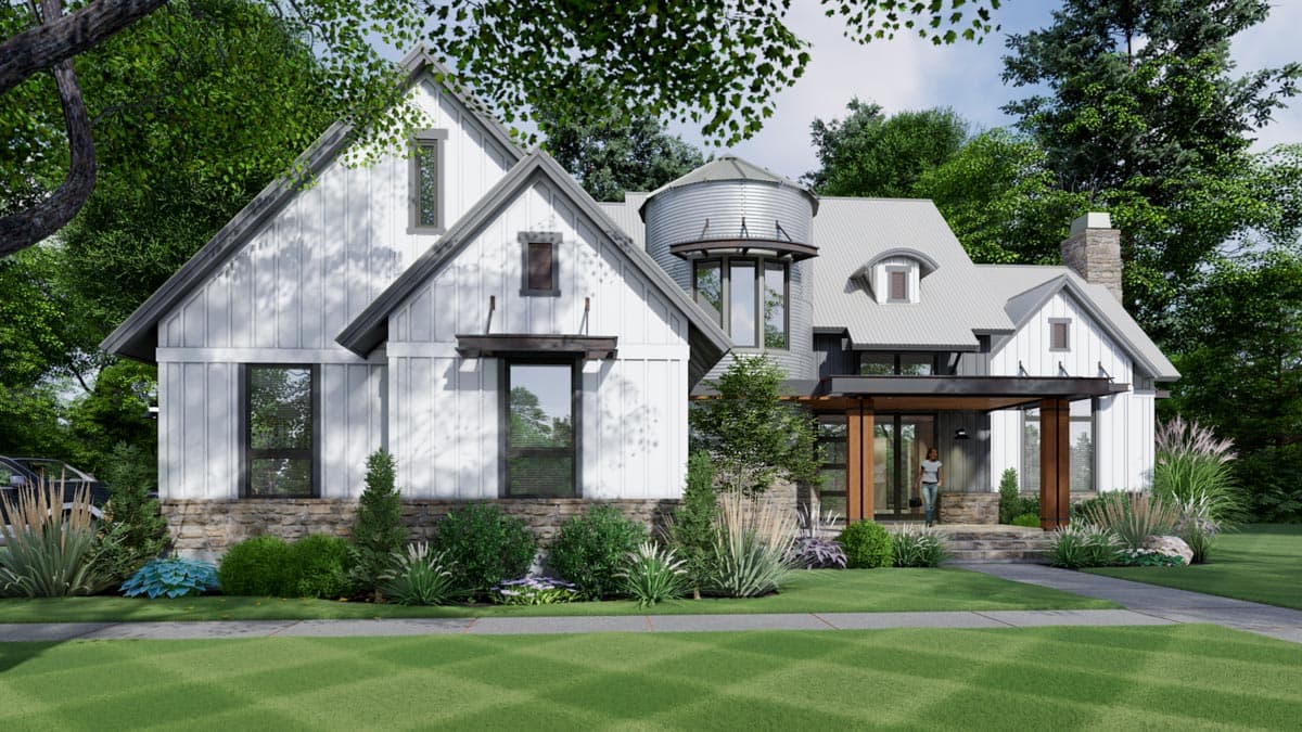 Plan 16915WG: New American House Plan with Industrial Metal-Clad Turret - 2425 Sq Ft - Image #13 - Farmhouse, Modern Farmhouse, New American, Southern