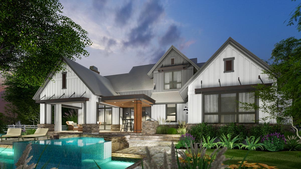 Plan 16915WG: New American House Plan with Industrial Metal-Clad Turret - 2425 Sq Ft - Image #18 - Farmhouse, Modern Farmhouse, New American, Southern