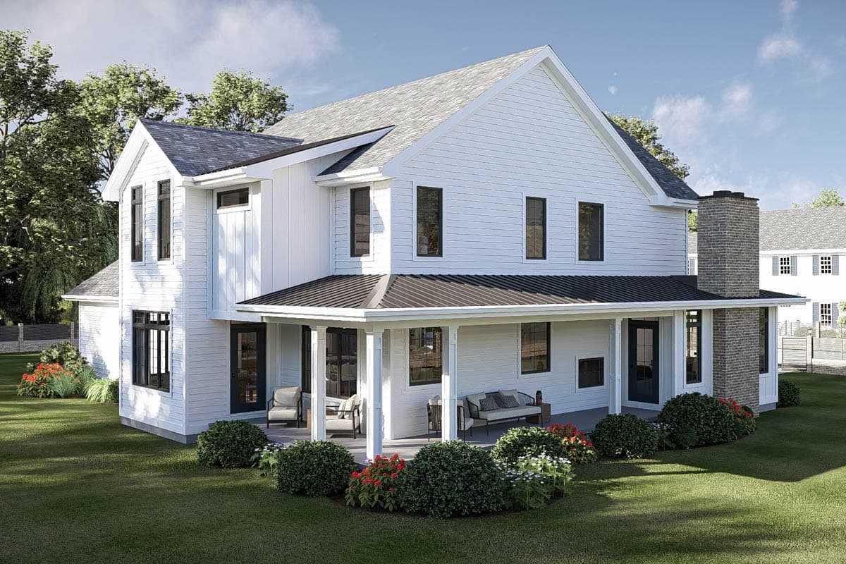 Plan 62816DJ: 4-Bed Southern Farmhouse Plan with Large Covered Front Porch - 2784 Sq Ft - Image #6 - Country, Craftsman, New American, Southern