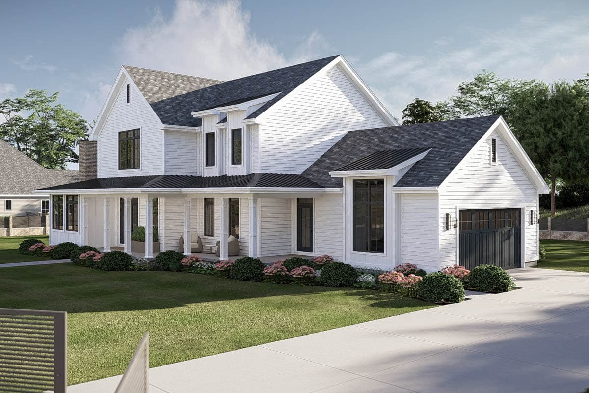 Plan 62816DJ: 4-Bed Southern Farmhouse Plan with Large Covered Front Porch - 2784 Sq Ft - Image #8 - Country, Craftsman, New American, Southern
