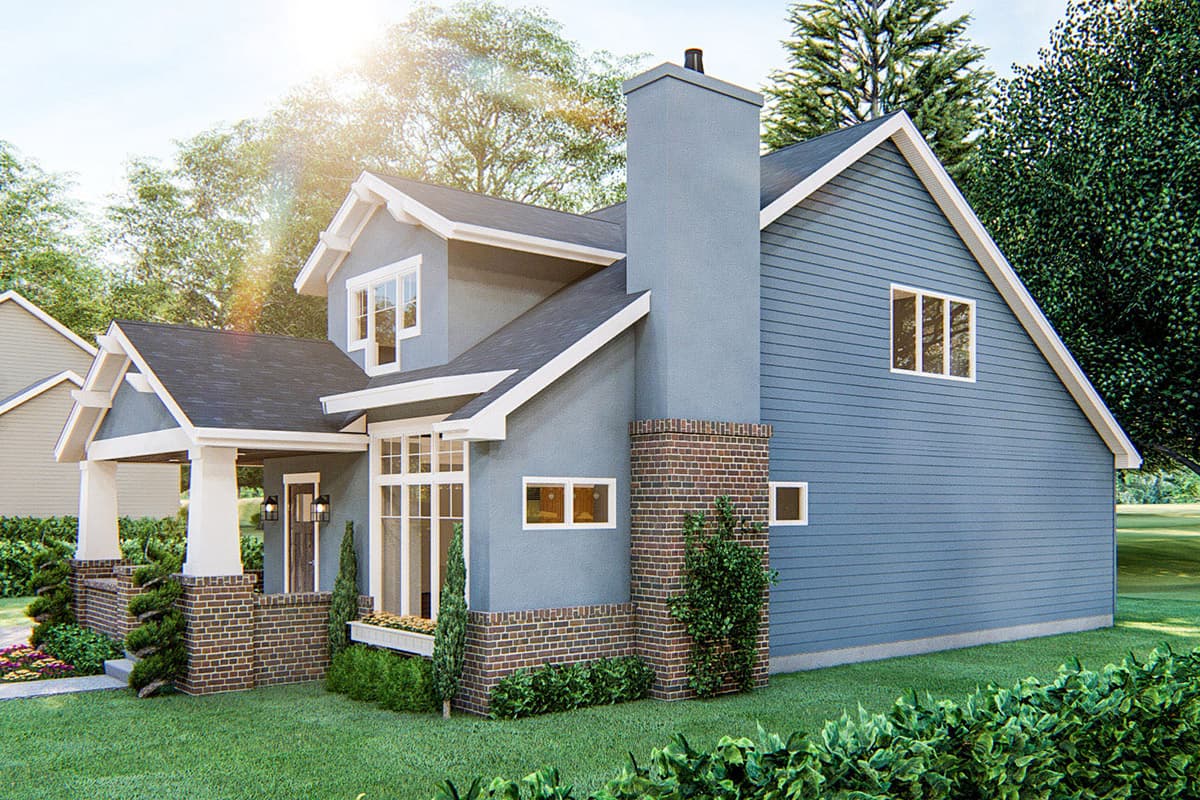 Plan 62817DJ: 3-Bed Cottage Home Plan with Great Curb Appeal - 1836 Sq Ft - Image #5 - Bungalow, Cottage, Craftsman
