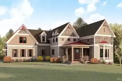 Two-Story Traditional House Plan with First-Floor Master - 4099 Sq Ft
