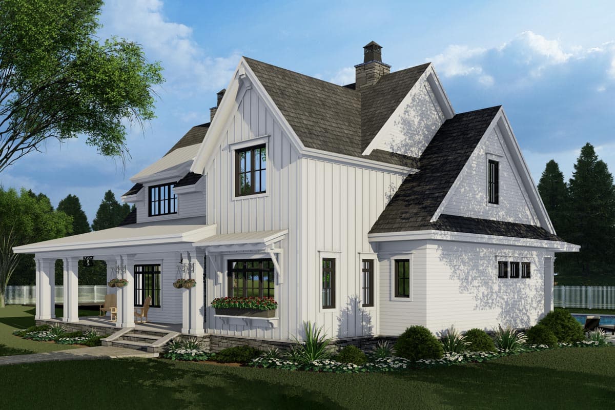 Plan 14683RK: 4-Bed New American Farmhouse Plan with First-Floor Master - Image #8 - Cottage, Country, Modern Farmhouse, New American, Traditional