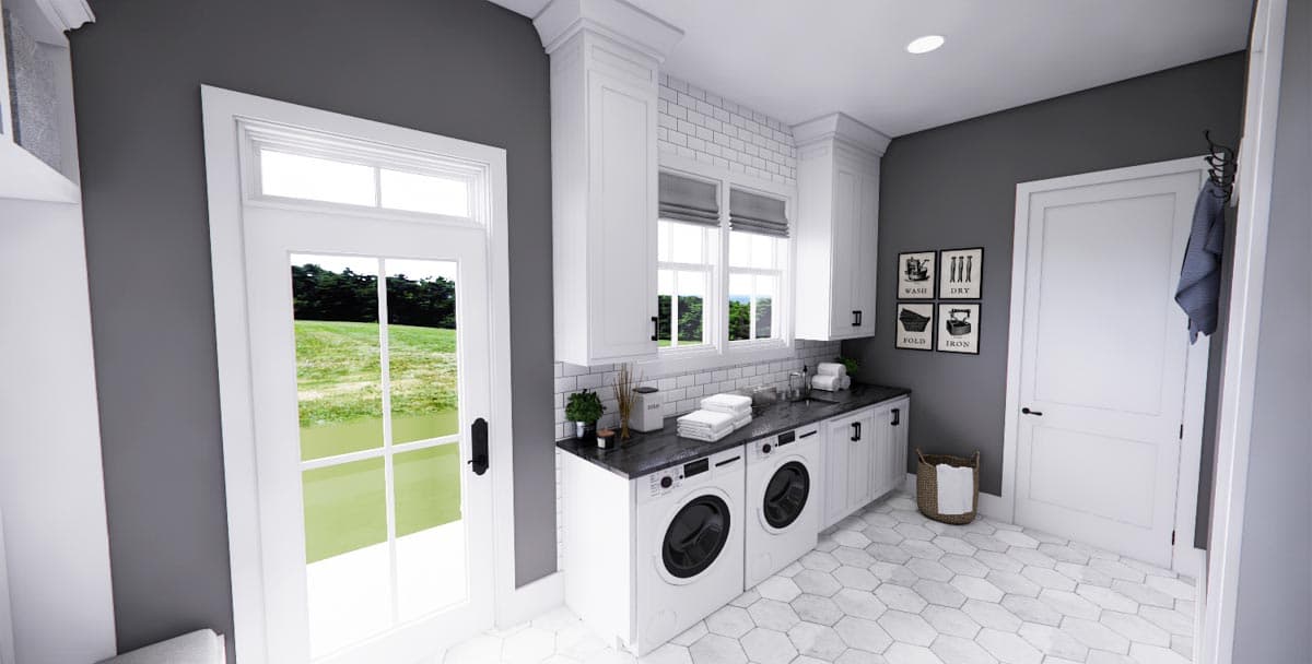 Plan 14683RK: 4-Bed New American Farmhouse Plan with First-Floor Master - Image #26 - Cottage, Country, Modern Farmhouse, New American, Traditional