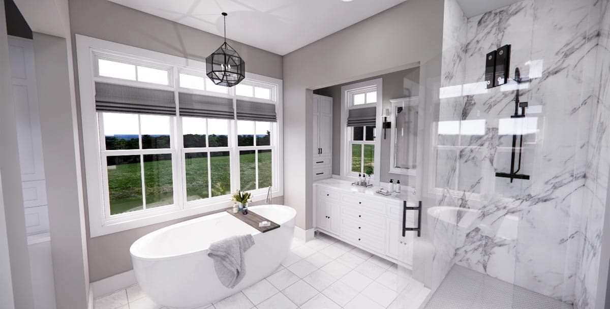 Plan 14683RK: 4-Bed New American Farmhouse Plan with First-Floor Master - Image #31 - Cottage, Country, Modern Farmhouse, New American, Traditional