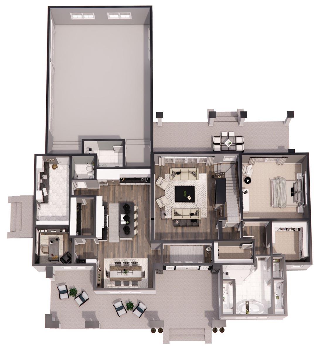 Plan 14683RK: 4-Bed New American Farmhouse Plan with First-Floor Master - Image #51 - Cottage, Country, Modern Farmhouse, New American, Traditional