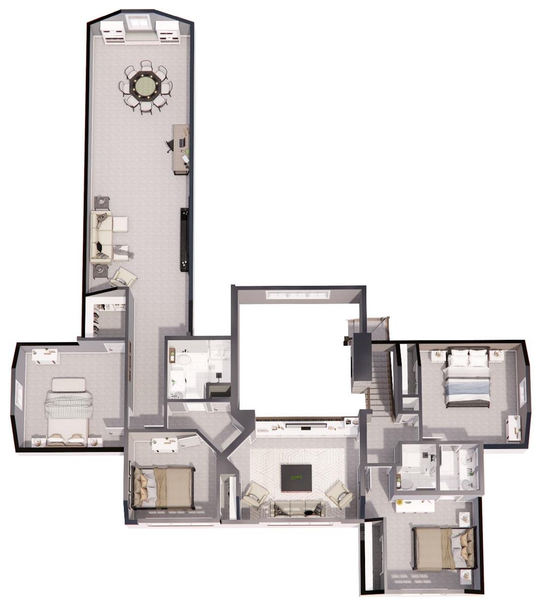 Plan 14683RK: 4-Bed New American Farmhouse Plan with First-Floor Master - Image #52 - Cottage, Country, Modern Farmhouse, New American, Traditional
