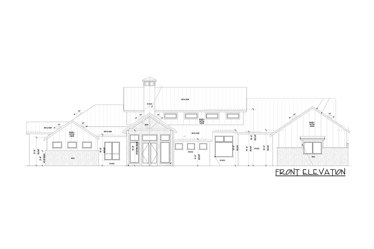 Plan 430056LY:  New American Home Plan with Sizable Covered Patio - Image #7 - Country, Farmhouse, Hill Country, New American