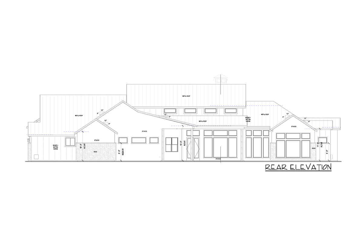 Plan 430056LY:  New American Home Plan with Sizable Covered Patio - Image #9 - Country, Farmhouse, Hill Country, New American