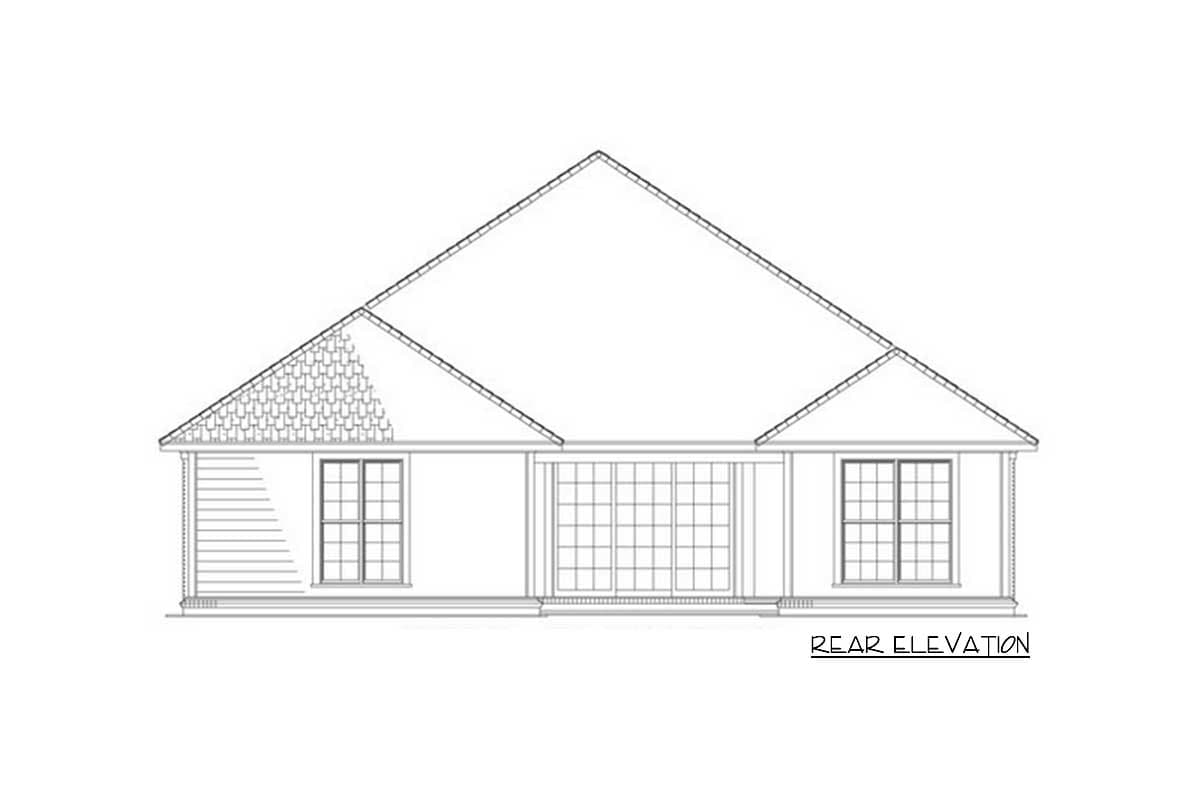 Plan 60713ND: Great Room-centric House Plan with Flex Study or Bedroom - Image #8 - Traditional