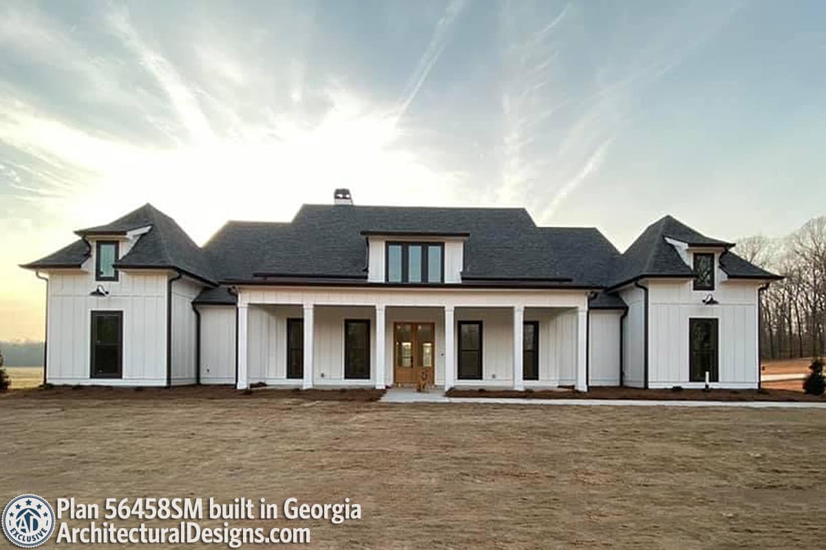 build gallery item - Farmhouse Plan 56458SM comes to life in Tennessee