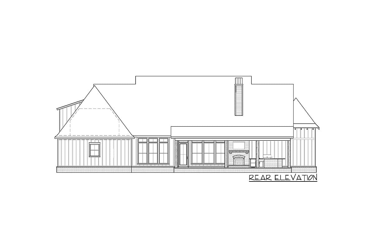 Plan 56458SM: Farmhouse Plan with Luxurious Master Suite - 2986 Sq Ft - Image #11 - Farmhouse, Modern Farmhouse, New American, Southern