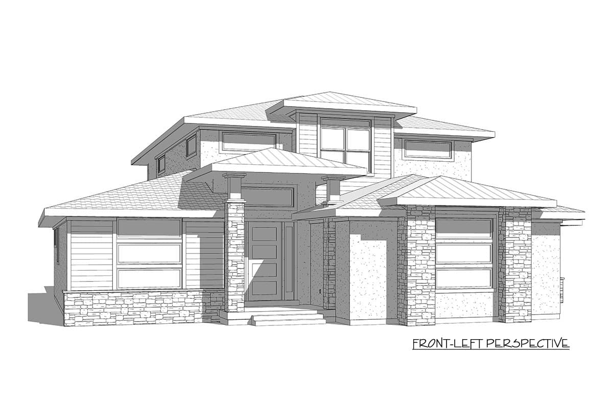 Plan 910015WHD: Modern Prairie-Style Home Plan with Spacious Service Areas - 2544 Sq Ft - Image #4 - Contemporary, Modern, Northwest, Prairie