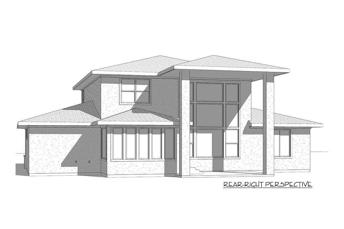 Plan 910015WHD: Modern Prairie-Style Home Plan with Spacious Service Areas - 2544 Sq Ft - Image #6 - Contemporary, Modern, Northwest, Prairie