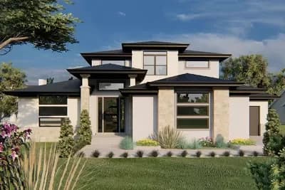 Modern Prairie-Style Home Plan with Spacious Service Areas - 2544 Sq Ft