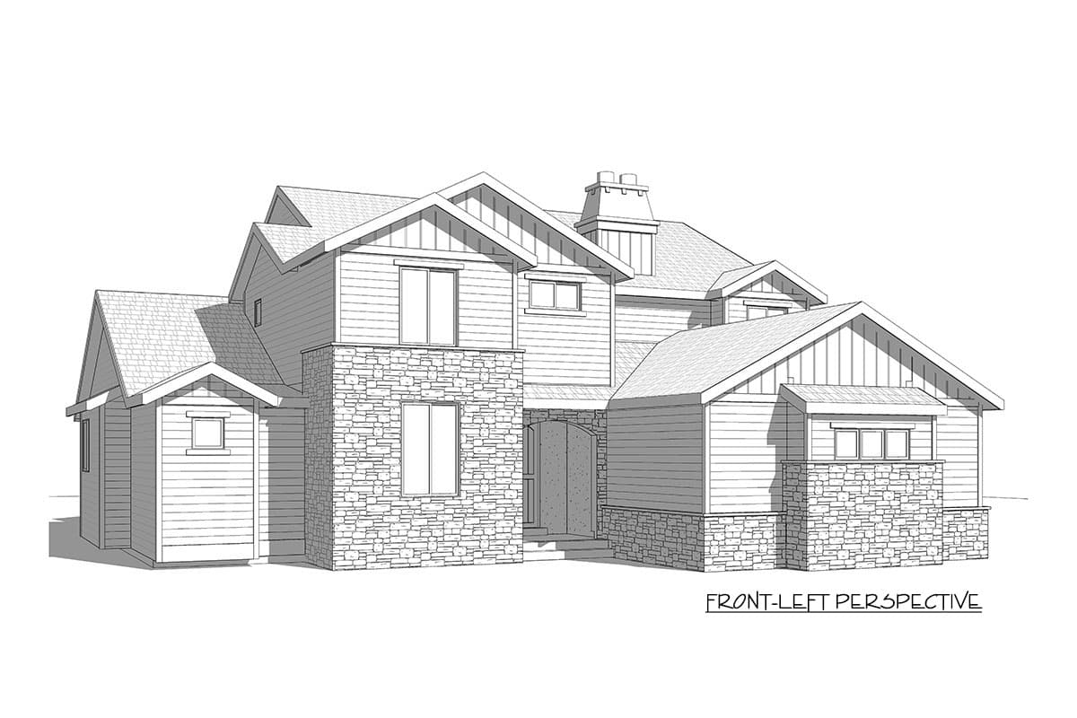 Plan 910016WHD: 3008 Square Foot New American House Plan with 2-Story Great Room and Expansion - Image #13 - Craftsman, New American, Northwest, Traditional