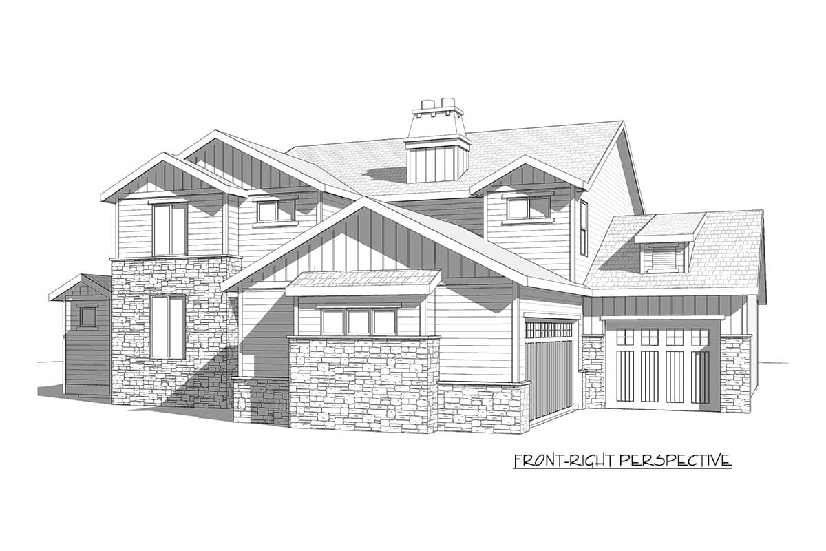 Plan 910016WHD: 3008 Square Foot New American House Plan with 2-Story Great Room and Expansion - Image #14 - Craftsman, New American, Northwest, Traditional