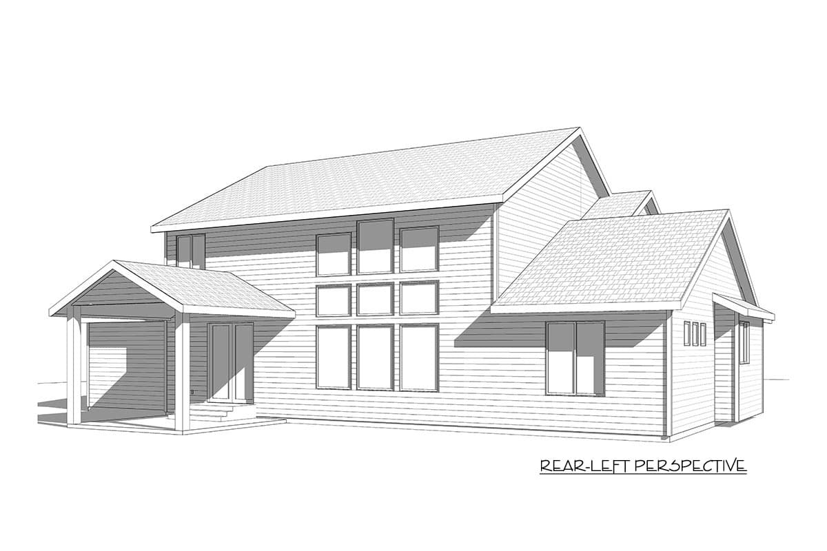 Plan 910016WHD: 3008 Square Foot New American House Plan with 2-Story Great Room and Expansion - Image #15 - Craftsman, New American, Northwest, Traditional