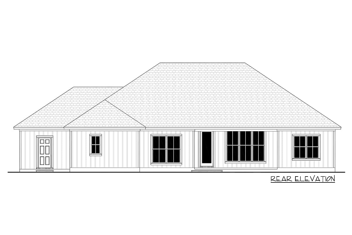 Plan 51821HZ: Split Bedroom New American Ranch Home Plan - 2230 Sq Ft - Image #5 - Hill Country, New American, Ranch