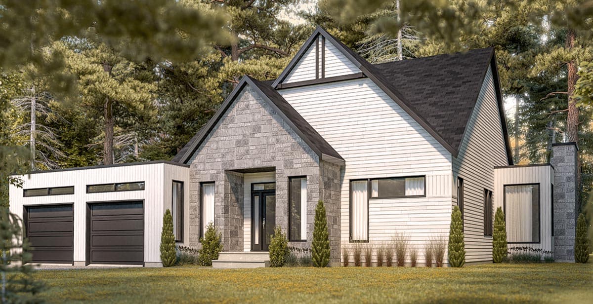 Plan 22562DR: 3-Bed Contemporary Vacation Home with Split Bedrooms - Image #8 - Contemporary, New American, Northwest, Scandinavian, Vacation