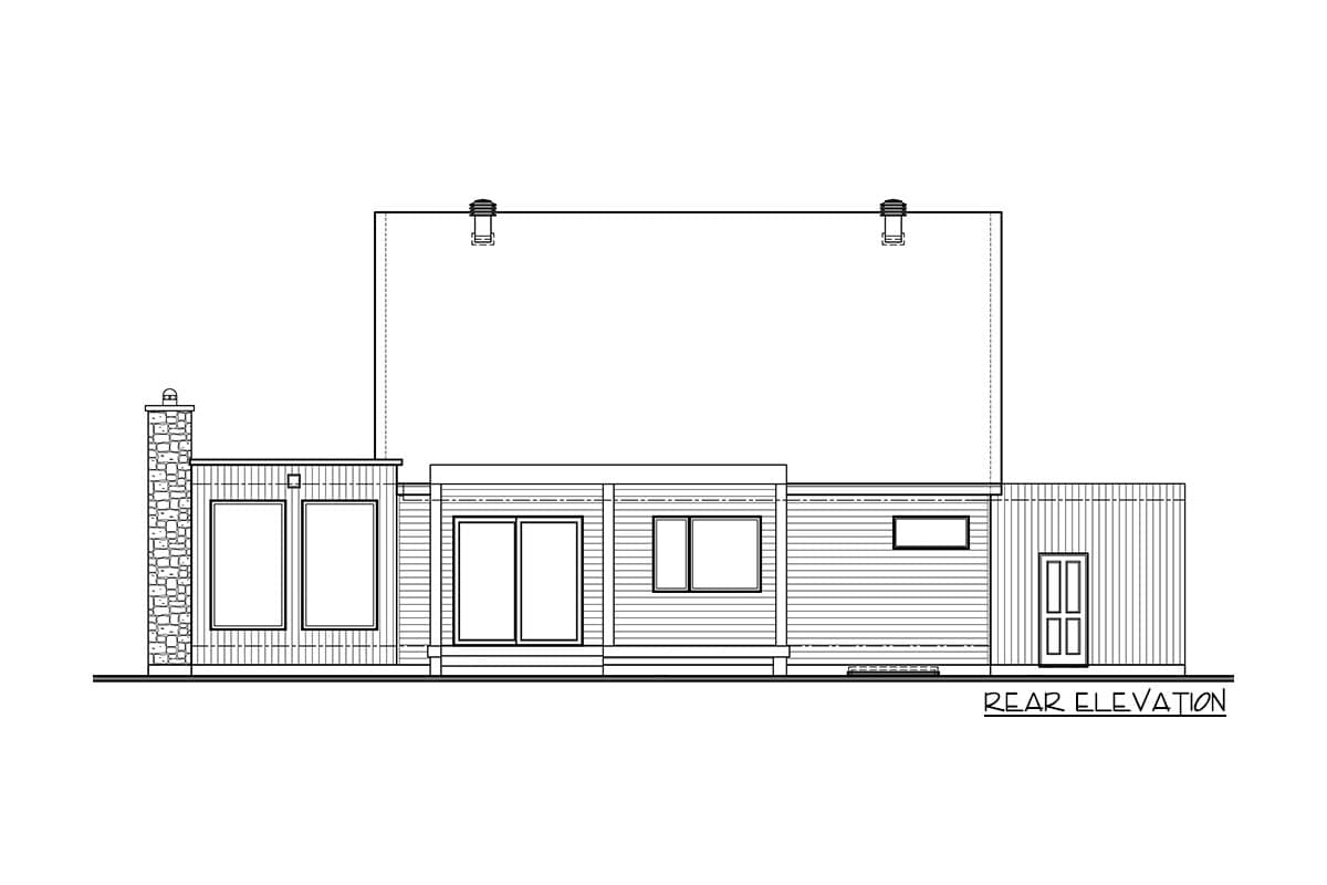 Plan 22562DR: 3-Bed Contemporary Vacation Home with Split Bedrooms - Image #9 - Contemporary, New American, Northwest, Scandinavian, Vacation