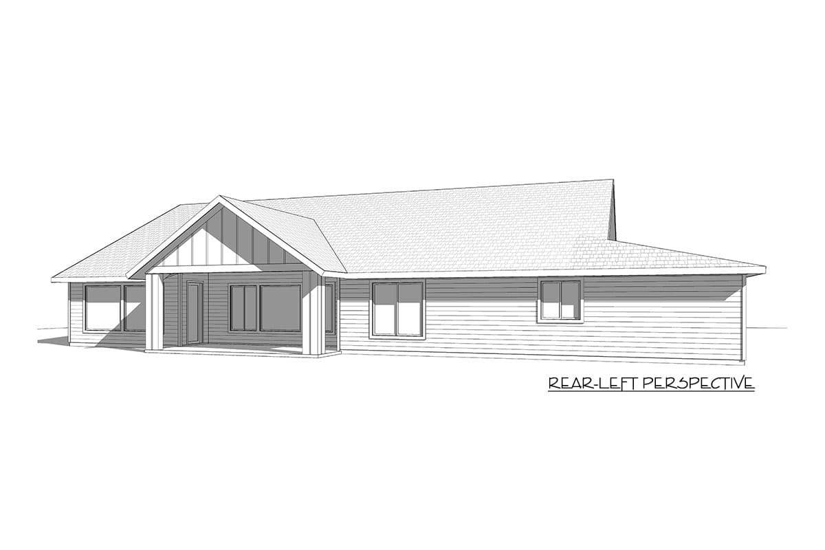Plan 910020WHD: Timeless Traditional Home Plan with  - Image #5 - New American, Ranch