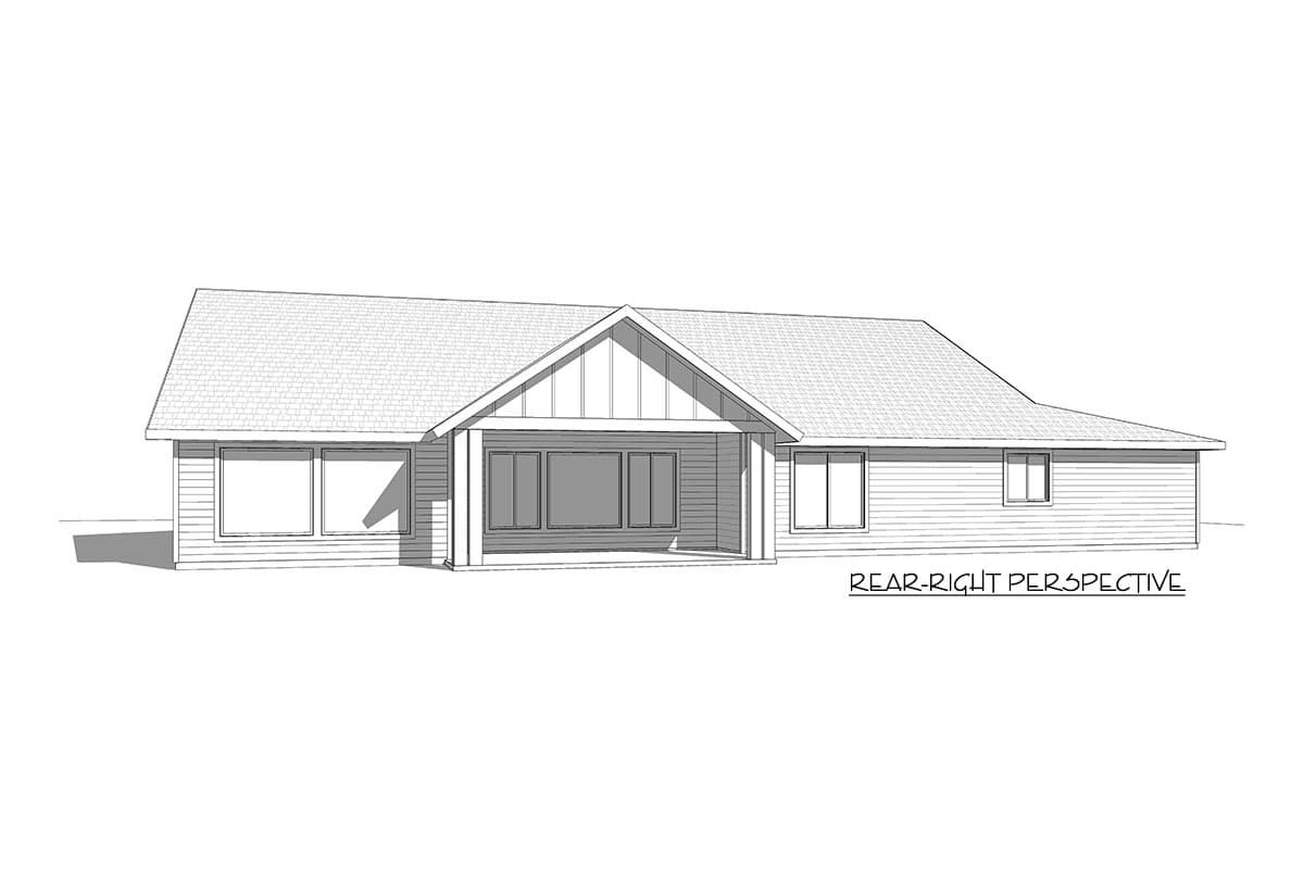 Plan 910020WHD: Timeless Traditional Home Plan with  - Image #6 - New American, Ranch