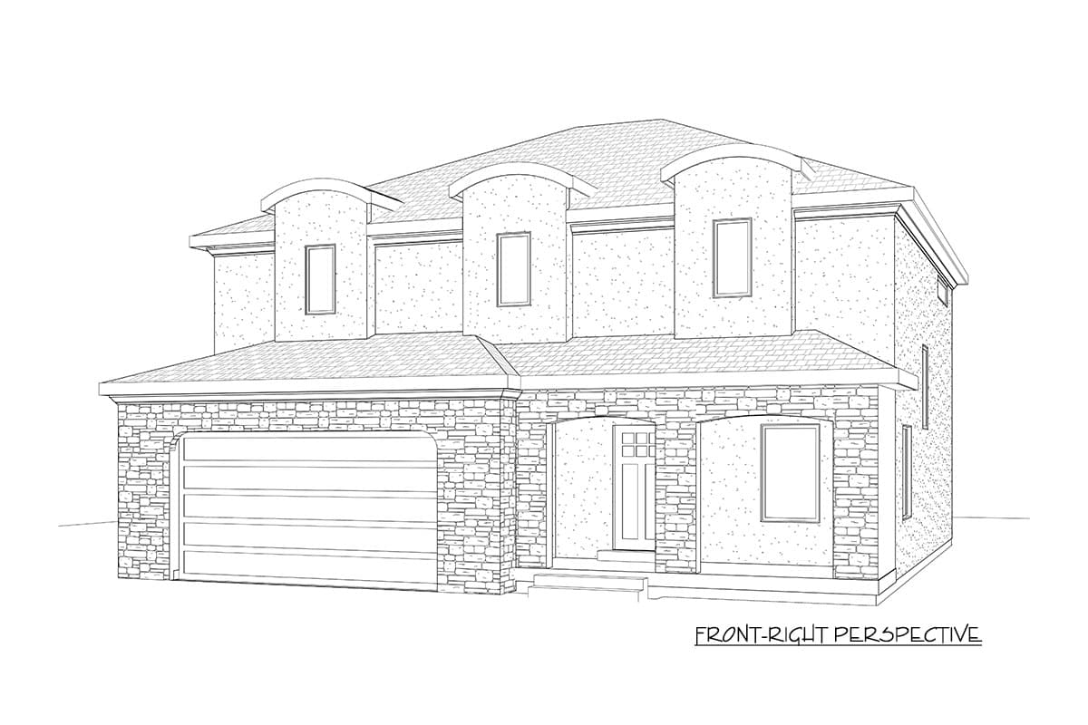 Plan 910028WHD: Exclusive Two-Story House Plan with Optional Lower Level - Image #4 - European, Mediterranean