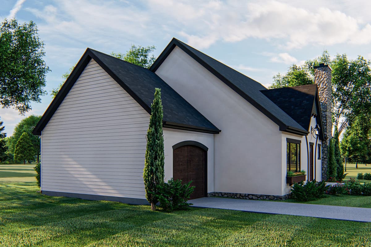 Plan 62822DJ: 3-Bed Traditional House Plan with Clustered Bedrooms - 1496 Sq Ft - Image #12 - Cottage, European, Traditional