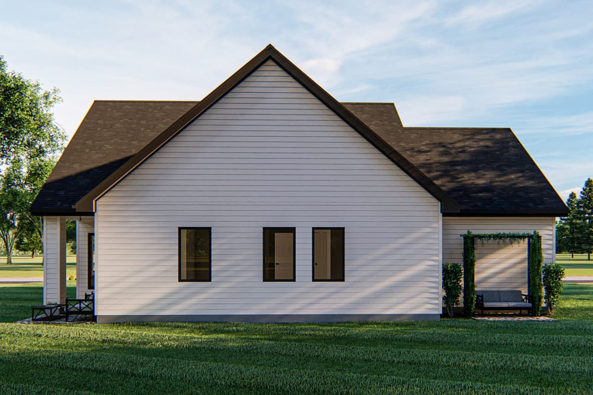 Plan 62822DJ: 3-Bed Traditional House Plan with Clustered Bedrooms - 1496 Sq Ft - Image #13 - Cottage, European, Traditional