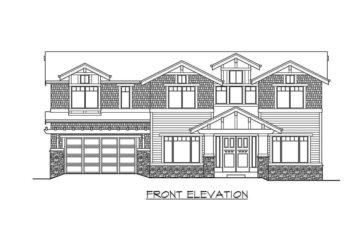 Plan 23850JD: Contemporary Craftsman House Plan with Walkout Basement - Image #13