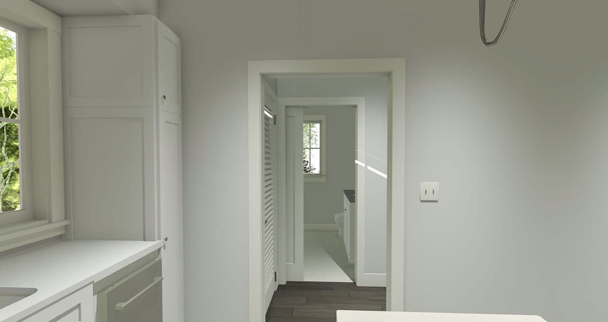 Plan 765021TWN: Cute Carriage House Plan with Private Bedroom - Image #4 - Carriage, Craftsman