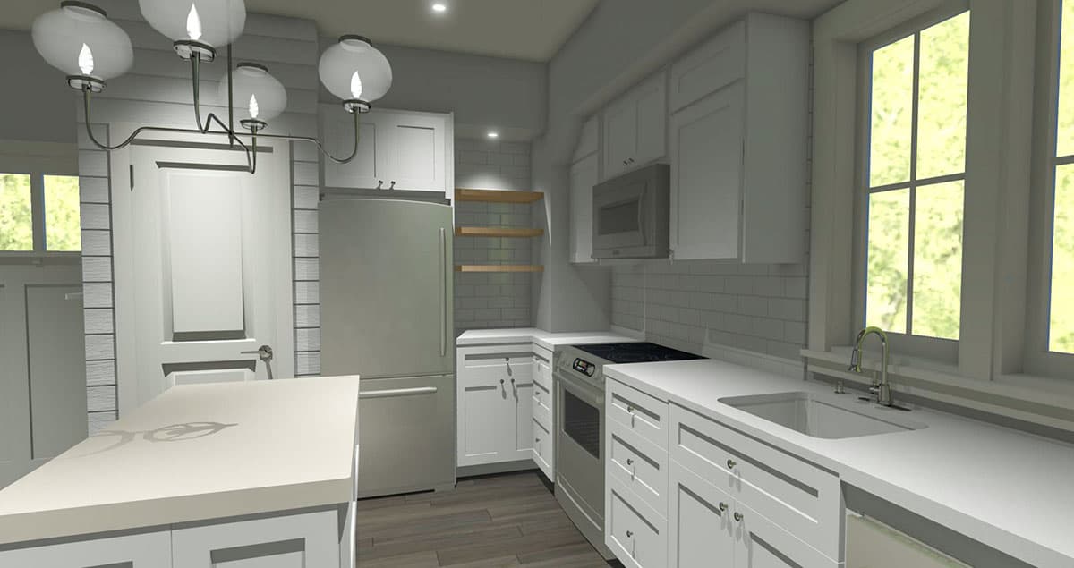 Plan 765021TWN: Cute Carriage House Plan with Private Bedroom - Image #6 - Carriage, Craftsman