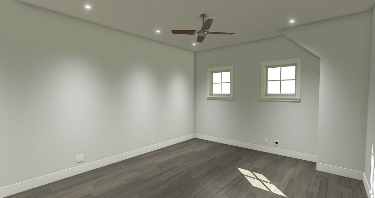 Plan 765021TWN: Cute Carriage House Plan with Private Bedroom - Image #7 - Carriage, Craftsman