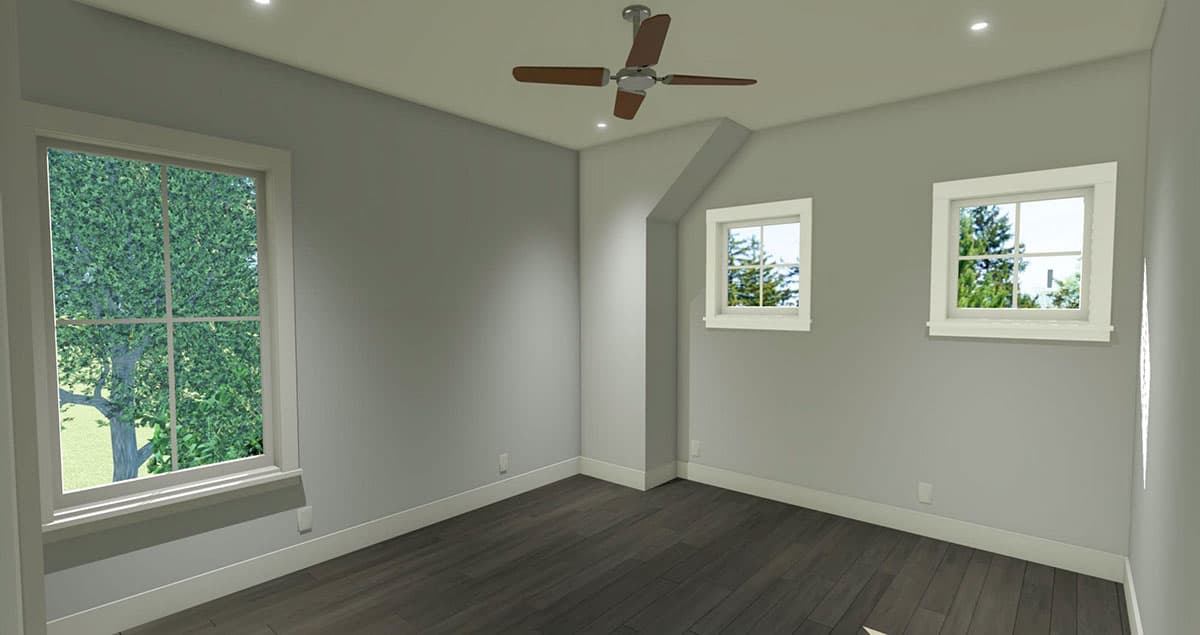 Plan 765021TWN: Cute Carriage House Plan with Private Bedroom - Image #9 - Carriage, Craftsman