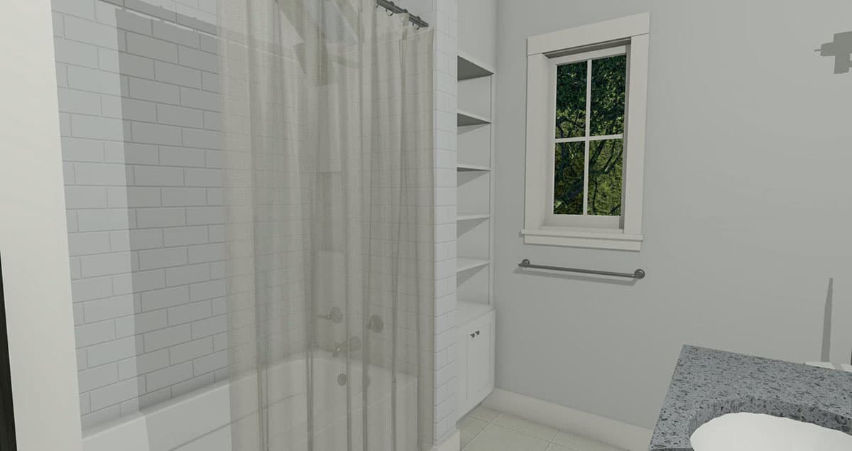 Plan 765021TWN: Cute Carriage House Plan with Private Bedroom - Image #10 - Carriage, Craftsman